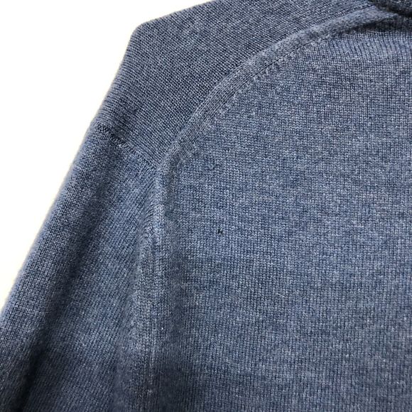 John W. Nordstrom Men 100% Cashmere Sweater Top Size Medium Blue B197 -8 - Picture 3 of 12